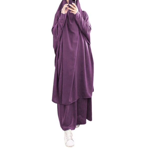 Robe Hijab musulmane à capuche, vêtement de prière Eid Jilbab Abaya