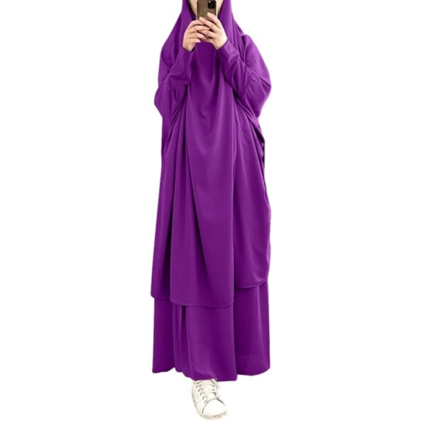Robe Hijab musulmane à capuche, vêtement de prière Eid Jilbab Abaya