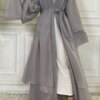 Robe Ramadan en mousseline de soie, Abaya, dubaï, turquie