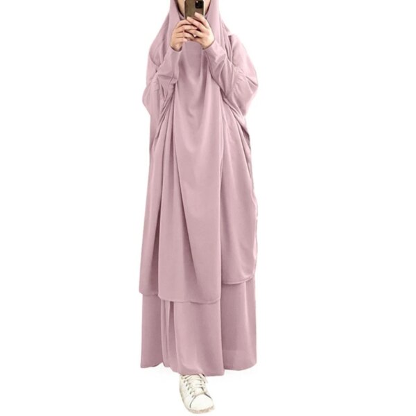 Robe Hijab musulmane à capuche, vêtement de prière Eid Jilbab Abaya