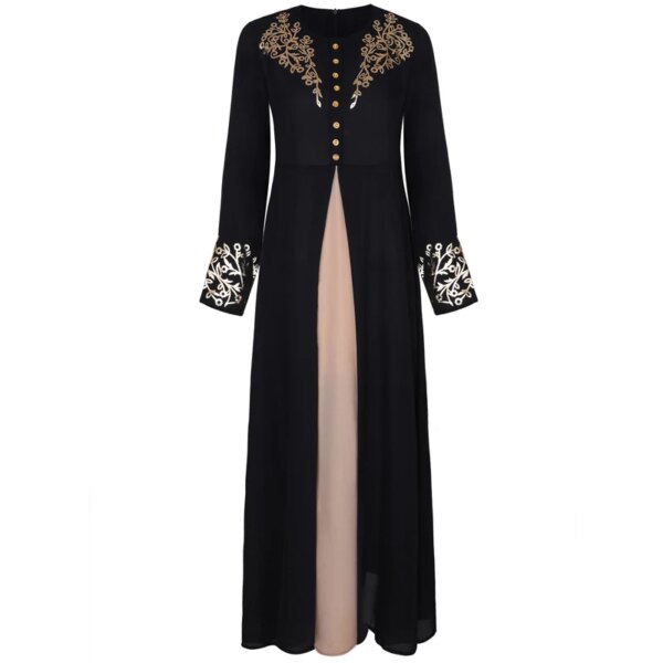 Robe Abaya pour femme musulmanes, élégante, imprimée