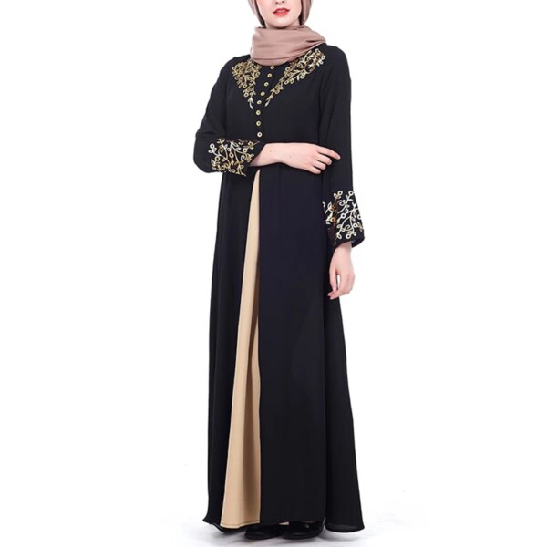 Robe Abaya pour femme musulmanes, élégante, imprimée