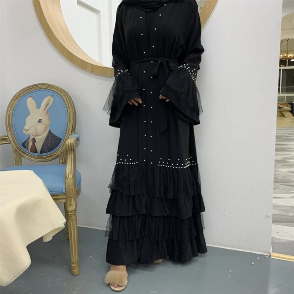 14194-3fa85e.jpg Abaya dubai – Robe Hijab en maille perlée pour femmes, vêtements islamiques
