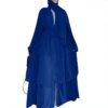 14272-87b1d9.jpg Abaya en mousseline de soie, Robe musulmane à trois couches