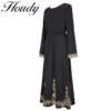14352-02482b.jpg Mode grande taille Robe noire arabe Hijab musulman Mode grande taille Robe noire arabe Robe longue Robe