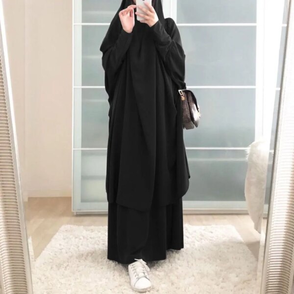 Jilbab Abaya dubaï Ensemble musulman, vêtements pour femmes