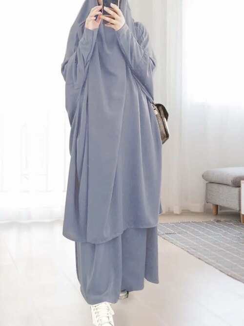 Jilbab Abaya dubaï Ensemble musulman, vêtements pour femmes