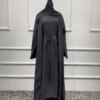 Abaya – Robe musulmane pour femmes, 3 pièces, mode