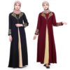 Abaya robe pour femmes musulmanes, manches longues