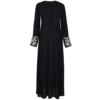 Abaya robe pour femmes musulmanes, manches longues