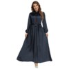 Robe Satin pour femmes musulmanes, Abaya, élégante