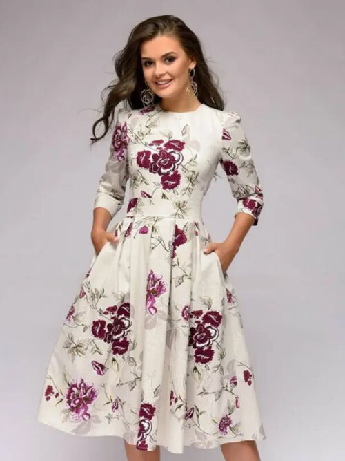 15455-97b02a.jpg Robe de soirée Vintage à manches longues