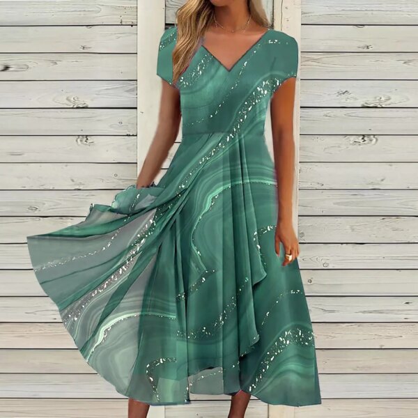 Robe de soirée de luxe pour femmes, élégante robe longue décontractée