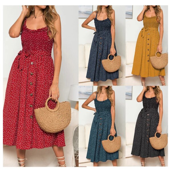 Robe longue à imprimé Floral pour femmes, Sexy, col en V, style bohémien, élégante