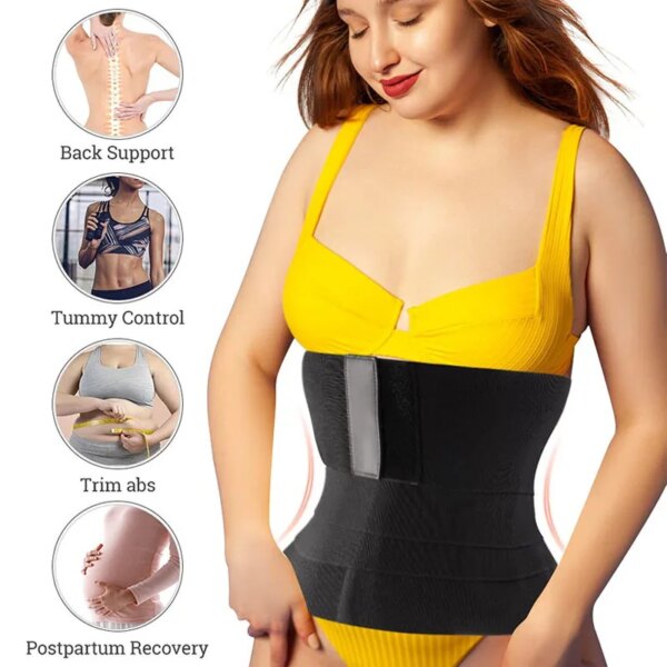 ceinture amincissante - Gaine sculptante pour femmes ceinture enveloppante, entraîneur de taille, modelage du corps