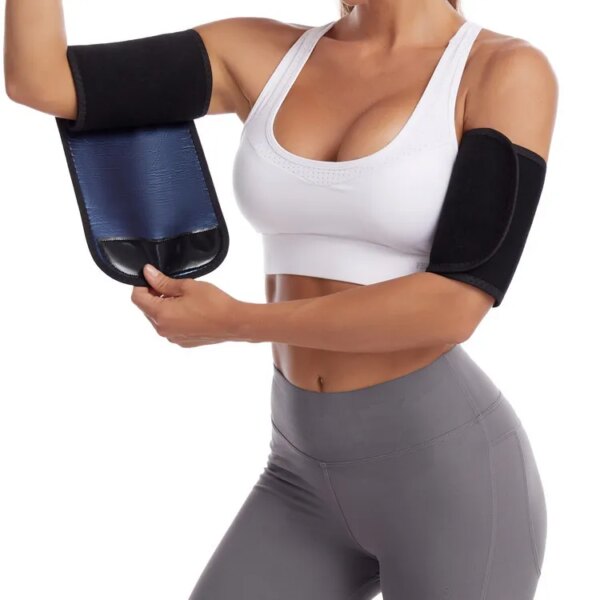 Ceinture de mise en forme des bras Sauna unisexe, 1 paire, revêtement ionique