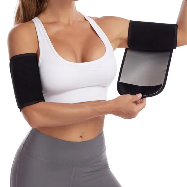 Ceinture de mise en forme des bras Sauna unisexe, 1 paire, revêtement ionique