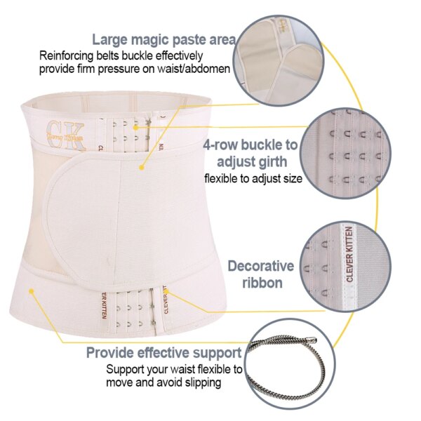 Ceinture Amincissante en Latex pour Femme, Corset d'Entraînement pour Taille, Perte de Poids, Acier Noir
