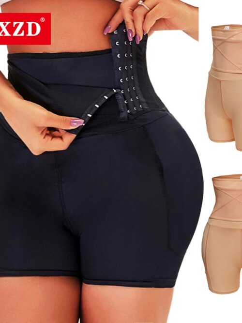 Sous-vêtement modelant femme – coussinets intégrés taille haute effet galbant