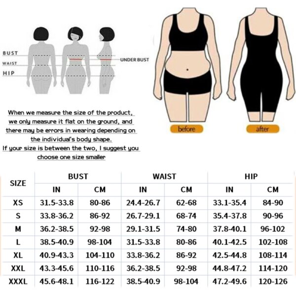 Gaine amincissante courte femme – haute compression avec broches réglables
