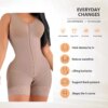 Gaine amincissante courte femme – haute compression avec broches réglables
