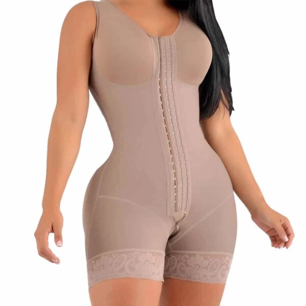 Gaine amincissante courte femme – haute compression avec broches réglables