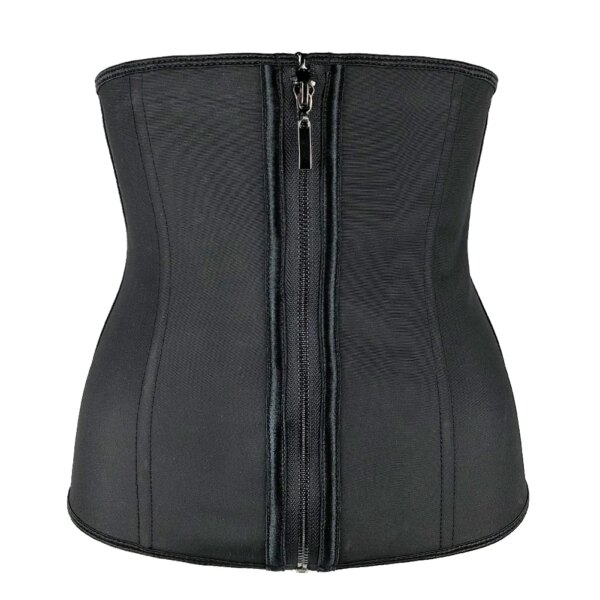 corset amincissant en latex avec fermeture éclair pour femme, lingerie amincissante