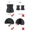 corset amincissant en latex avec fermeture éclair pour femme, lingerie amincissante