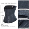 Gaine amincissante en Latex pour femmes, 25 baleines en acier, gaine amincissante pour le ventre