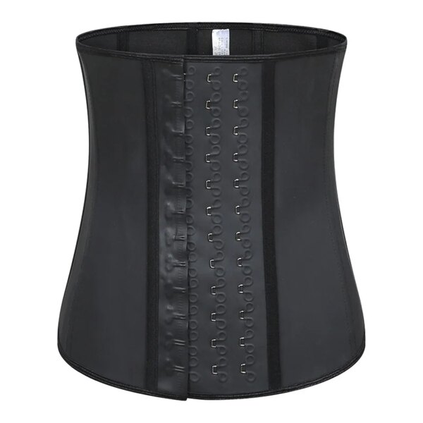 corset amincissant en Latex pour femmes, ceinture en sablier, Long torse, 9 os en acier
