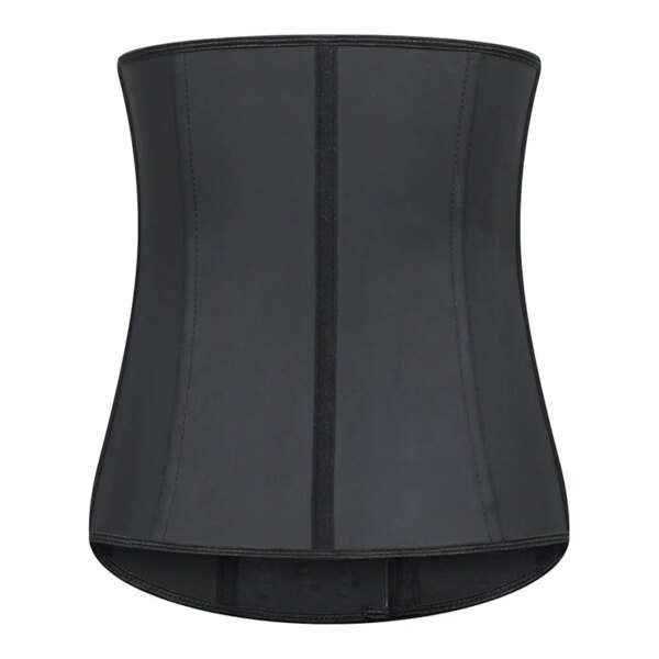 corset amincissant en Latex pour femmes, ceinture en sablier, Long torse, 9 os en acier