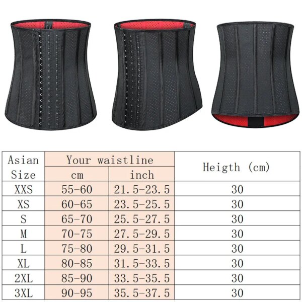 corset amincissant de Sport Long en Latex respirant pour le torse, cintré de taille