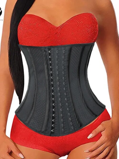 corset amincissant de Sport Long en Latex respirant pour le torse, cintré de taille