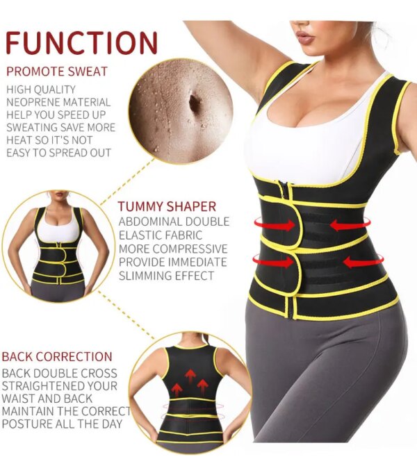 corset amincissant transpirants pour Sauna, pour femmes, vêtements façonnés
