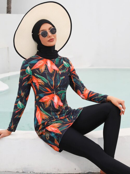 burkini - Maillot de bain musulman à manches longues