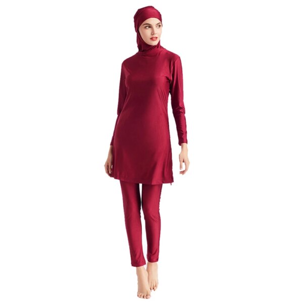 maillot de bain gainant ventre plat pour femmes musulmanes, séchage rapide