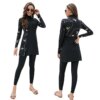 burkini femme - Maillot de bain musulman pour femmes, manches longues, modeste