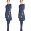 burkini - Maillot de bain pour femmes musulmanes, 3 pièces, hijab, imprimé, Protection solaire