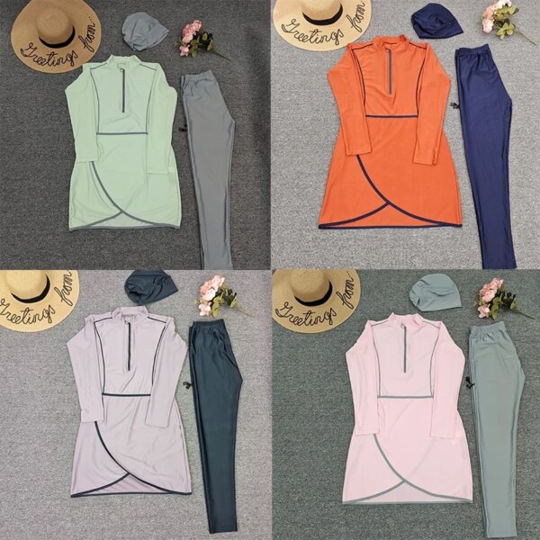 Burkini maillots de bains musulmans maillot bain femme hijab