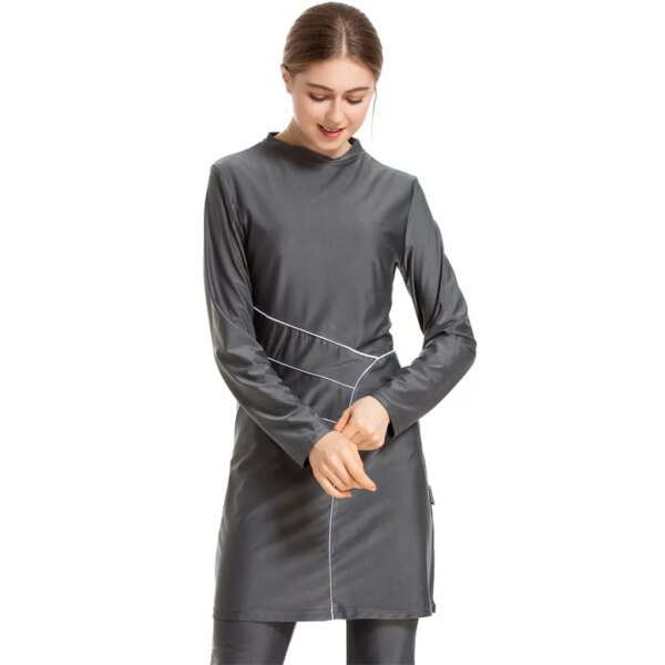 burkini Maillot de bain pour femmes musulmanes, Hijab modeste, manches longues