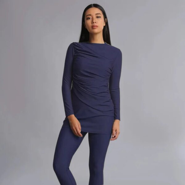 Maillot de bain musulman toute noire, burkini, Islam, Bikini, couverture complète, Hijab