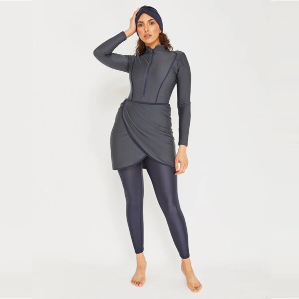 burkini femme Maillot de bain musulman pour femmes, manches longues