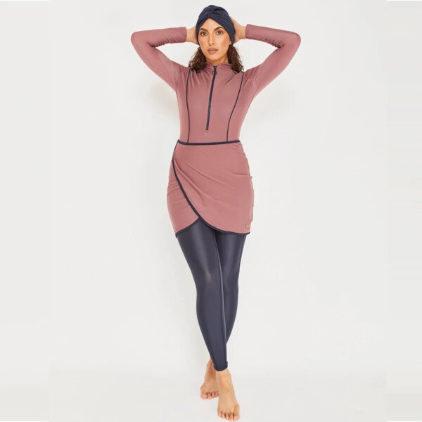 burkini femme Maillot de bain musulman pour femmes, manches longues