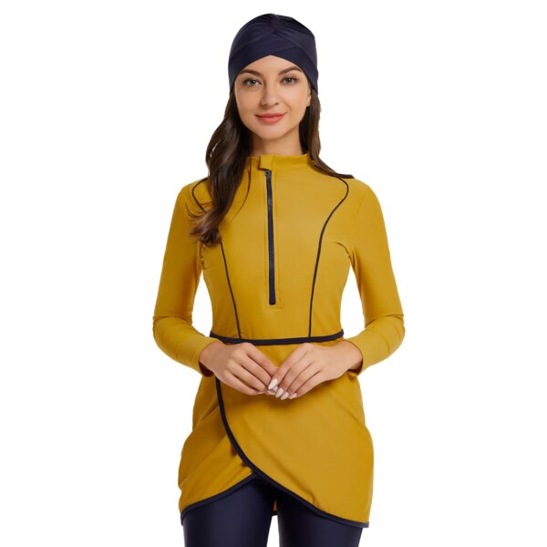 burkini femme Maillot de bain musulman pour femmes, manches longues