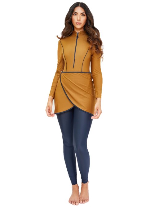 burkini femme Maillot de bain musulman pour femmes, manches longues