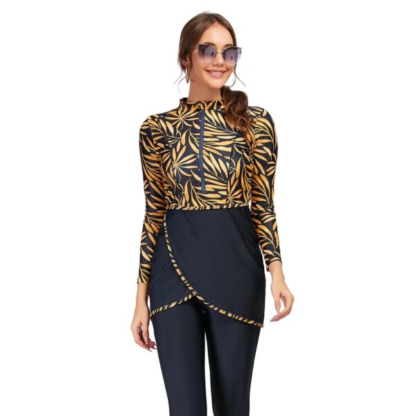 burkini femme Maillot de bain musulman pour femmes, manches longues