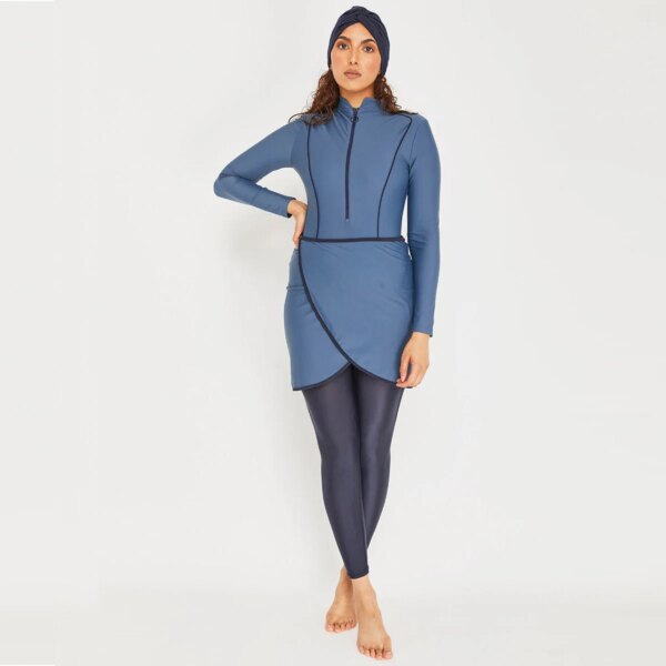 burkini femme Maillot de bain musulman pour femmes, manches longues