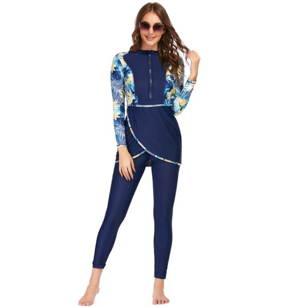 burkini femme Maillot de bain musulman pour femmes, manches longues