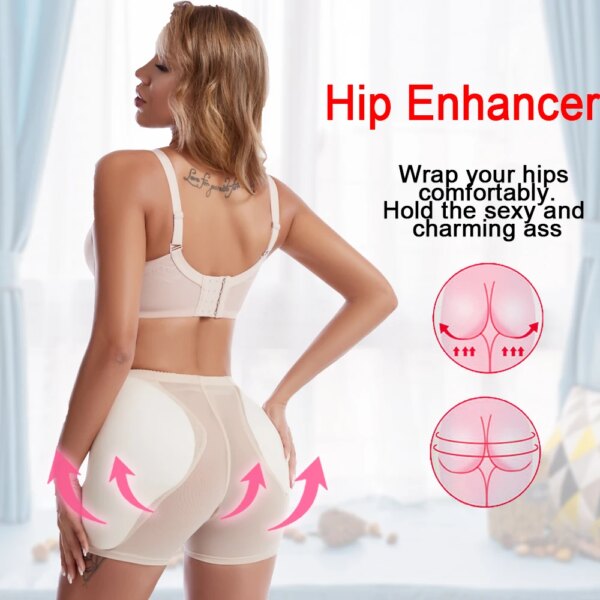 culotte rehausseur de hanches pour femmes, avec coussinets