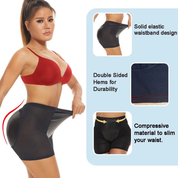Culotte de levage de fesses pour femmes, sous-vêtement Sexy Push Up, sous-vêtement de mise en forme des hanches